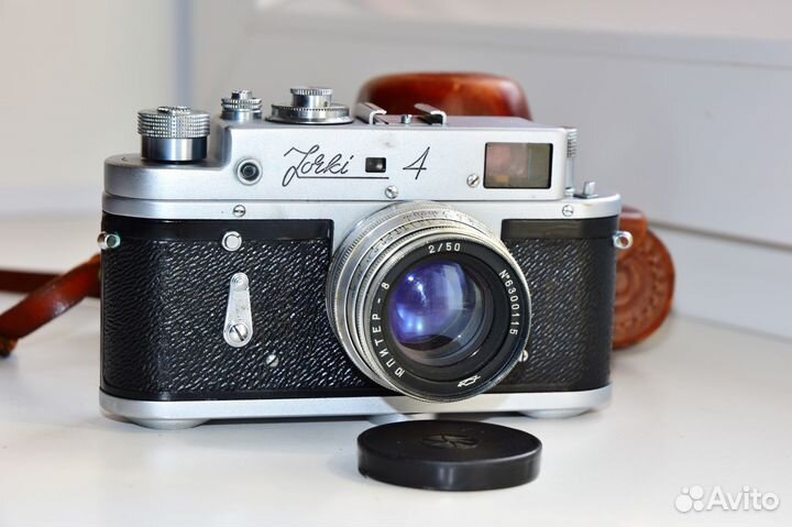 Зоркий-4 Экспорт редкая надпись фотоаппарат СССР