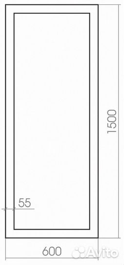 Зеркало Azario Монреаль напольное