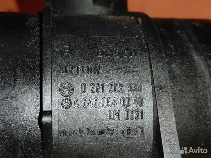 Расходомер (датчик дмрв) Mercedes E-Class W211 OM