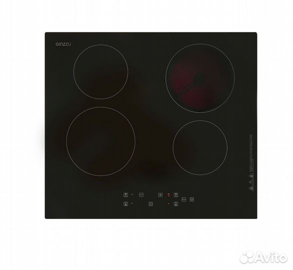 Варочная панель HCC-402 Ginzzu 4 конфорки