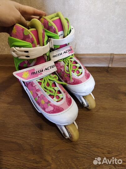 Роликовые коньки детские 30-33 Rush Actyon -б/у