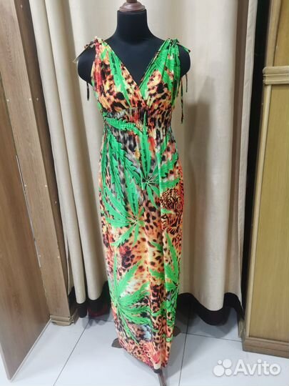 Летнее платье длинное