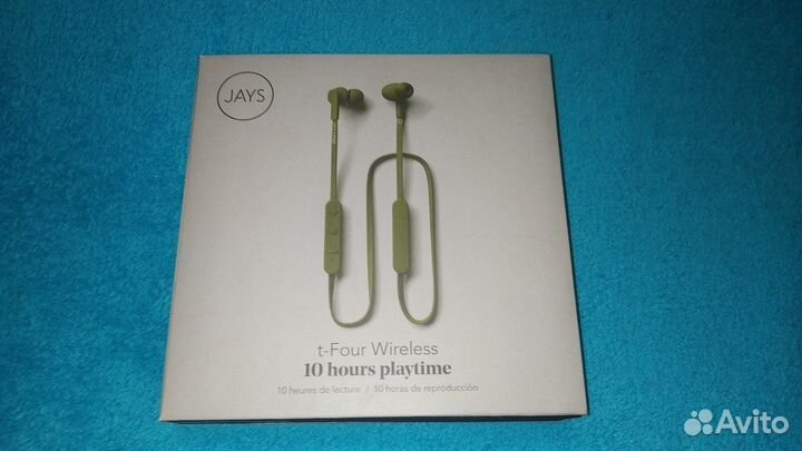 Беспроводные наушники Jays t-Four Wireless, зелён