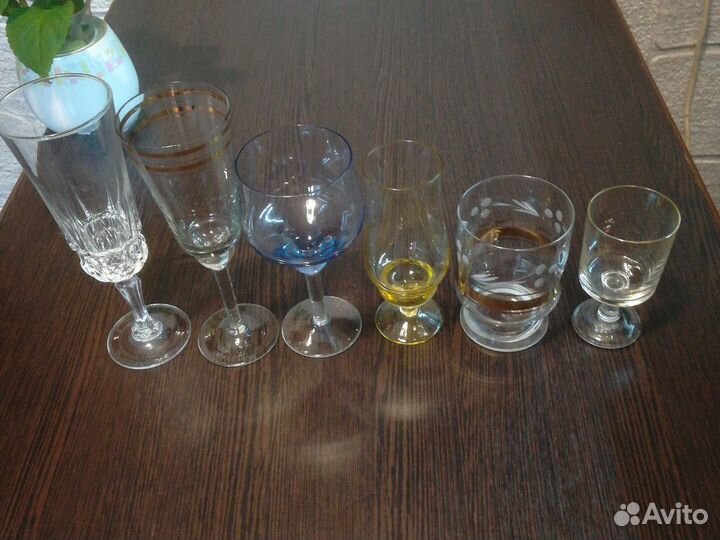 Тонкие стаканы и фужеры для добора