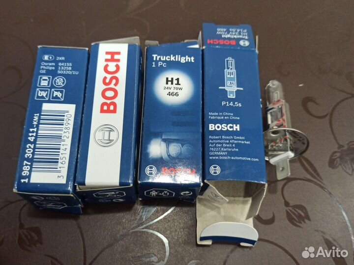 Лампы bosch h1 24v