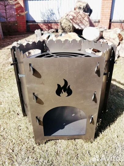 Печь для казана + мангал 3в1 2мм