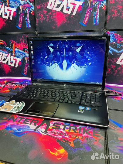 Игровой HP 17,3 i7 4gb видео 8gb озу SSD