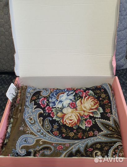 Павловопосадский платок шаль, шерсть