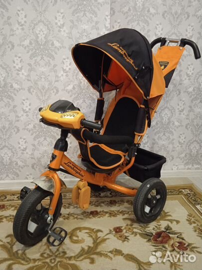 Велосипед коляска с ручкой