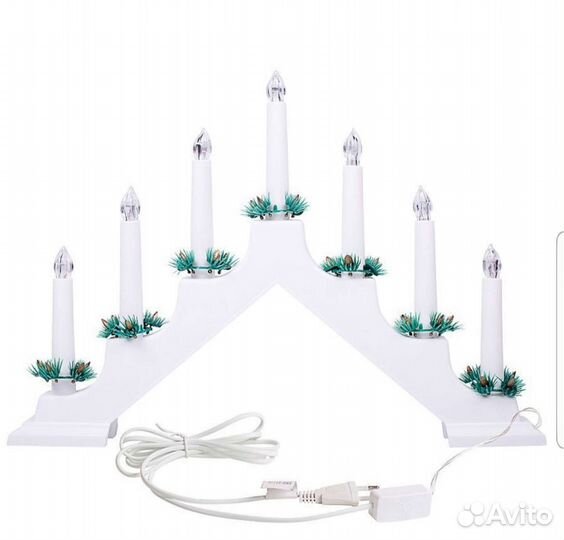 Светильник горка новогодний