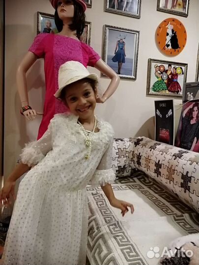 Италия, Нарядное женское платье с люрексом