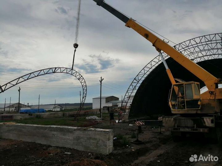 Ангар от производителя под ключ. Размер 10х50м