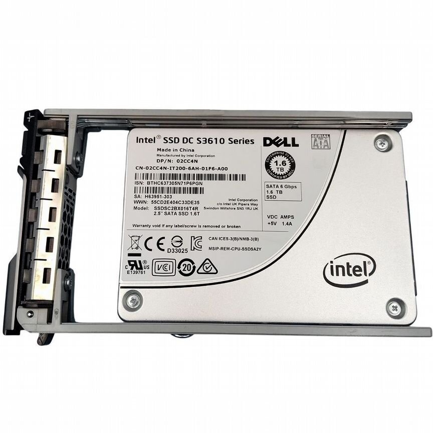 [2CC4N] Жесткий Диск Dell 1.6tb Sata3 2,5" Ssd 2cc4n