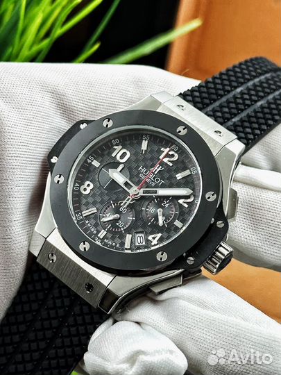 Кварцевые мужские премиум часы Hublot Tuiga