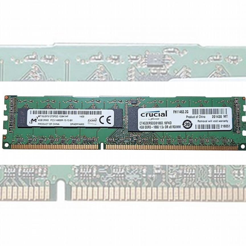 [CT4G3ERSDD8186D] Оперативная Память Crucial Ddr3 Ct4g3ersdd8186d
