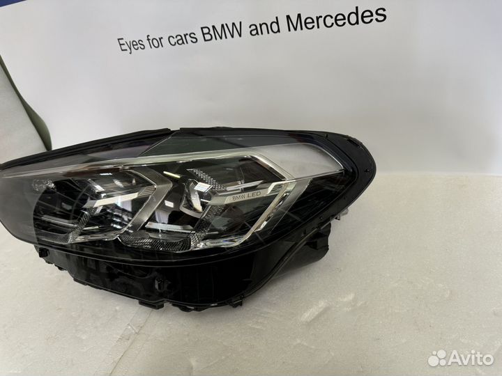 Левая фара G02 G01 BMW X3 x4 LED Chrome хром рест