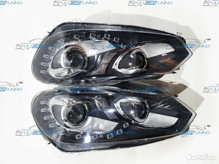 Фара левая правая Golf 6 линзованная с дхо