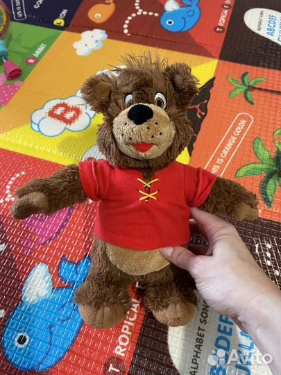 Игрушка зебра музыкальная с прорезывателями новая