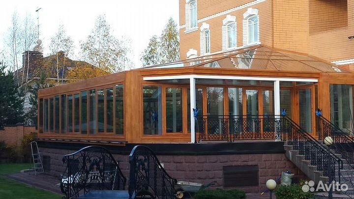 Остекление пластиком веранды террасы