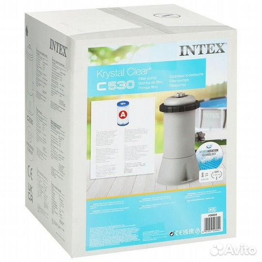 Картриджный фильтр-насос intex 2006 л/ч