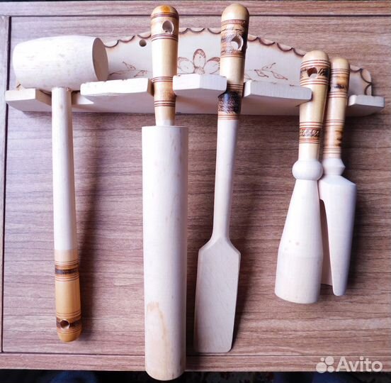 Набор кухонный деревянный (6 предметов)