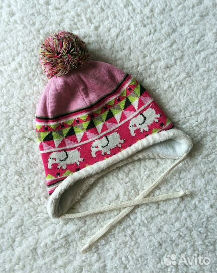 Шапки теплые/демисезон на 6 месяцев - 3 года