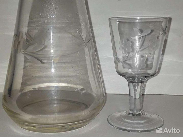 Штофы и графины СССР хрусталь