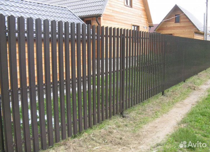 Металлический забор под ключ