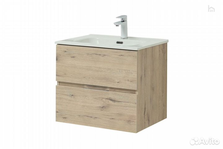 Тумба под раковину для ванной 60 (2 ящика) Алвита