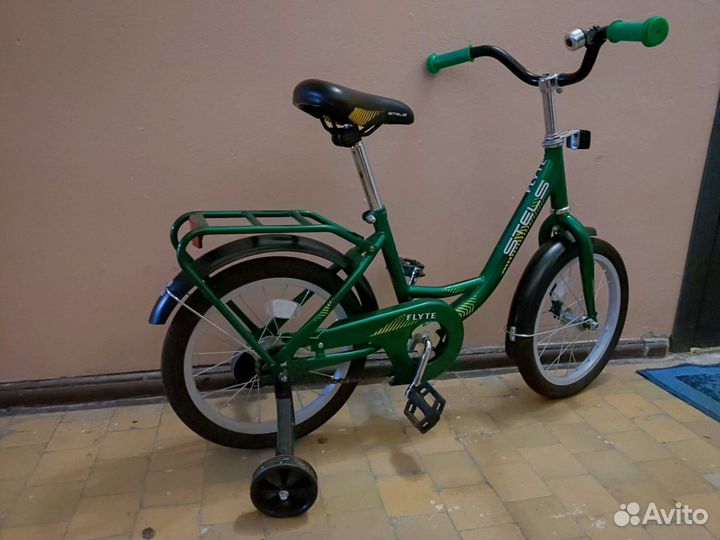 Детский велосипед stels flyte 16 зелёный
