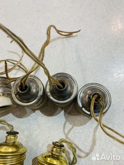 Патроны цоколи е 27 для старинных люстр керамика
