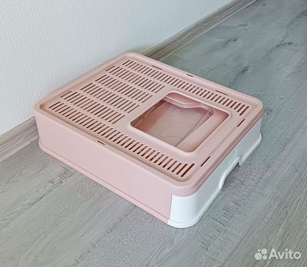 Закрытый лоток для кошек с совком