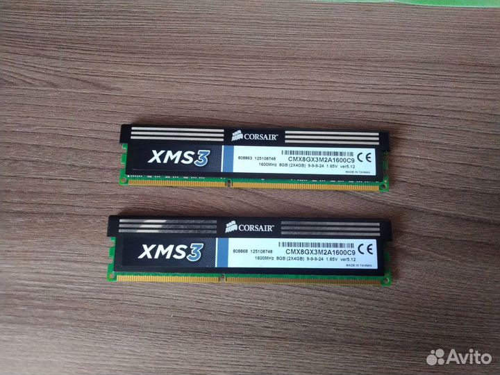 Оперативная память Corsair XMS3 DDR3 16гб