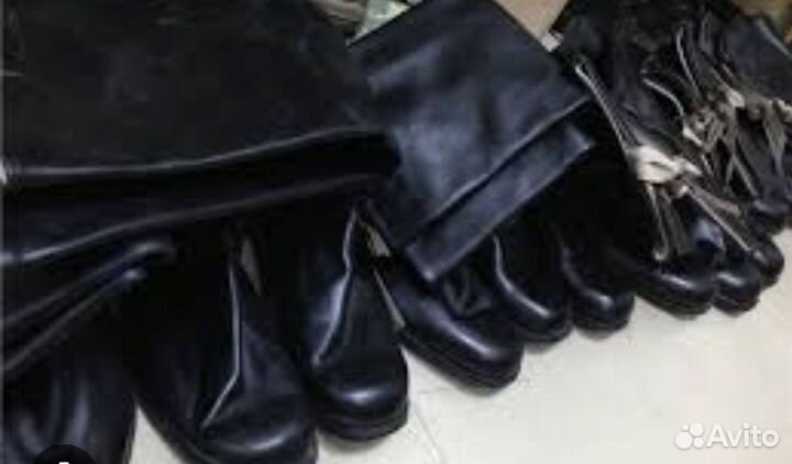 Сапоги яловые хромовые кирза