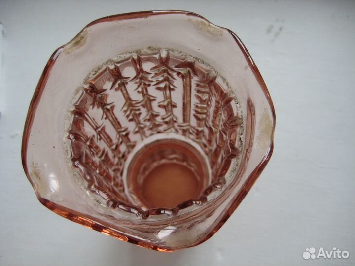 Ваза СССР (карамельное стекло)