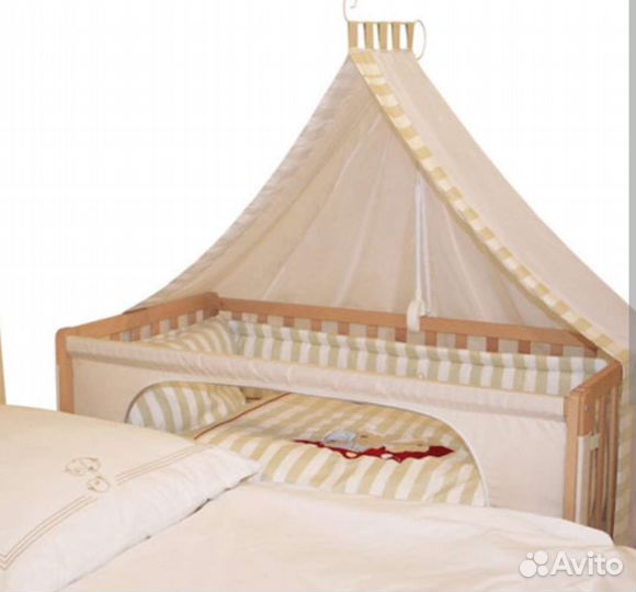 Приставная детская кроватка