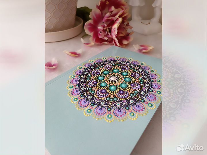 Ежедневник с Мандалой Роспись на заказ