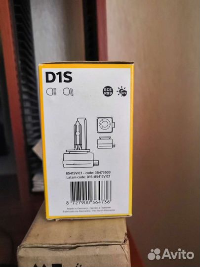 Ксеноновая лампа d1s philips 85415VIC1