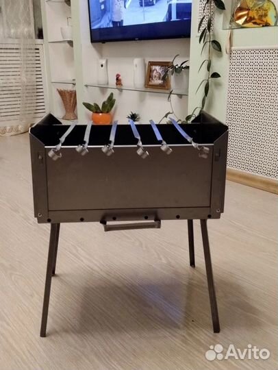 Мангал складной дипломат из нержавейки