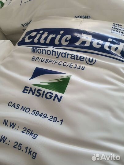 Лимонная кислота 25 кг