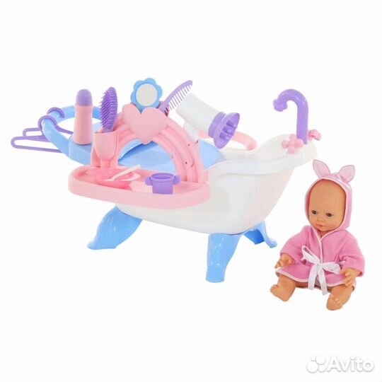 Набор для купания кукол №1 с аксессуарами и пупсом