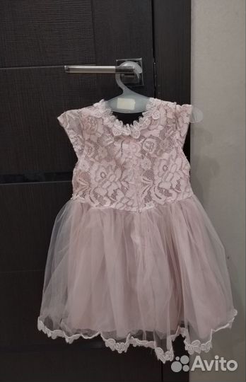 Детское нарядное платье 86 размер