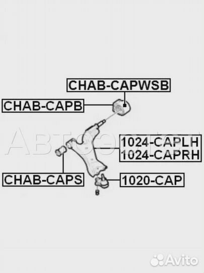 Шаровая опора 1020-CAP