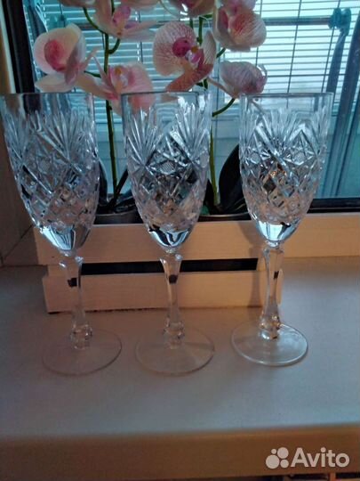 Хрустальные фужеры