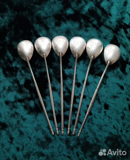 Чайные ложки Серебро 875
