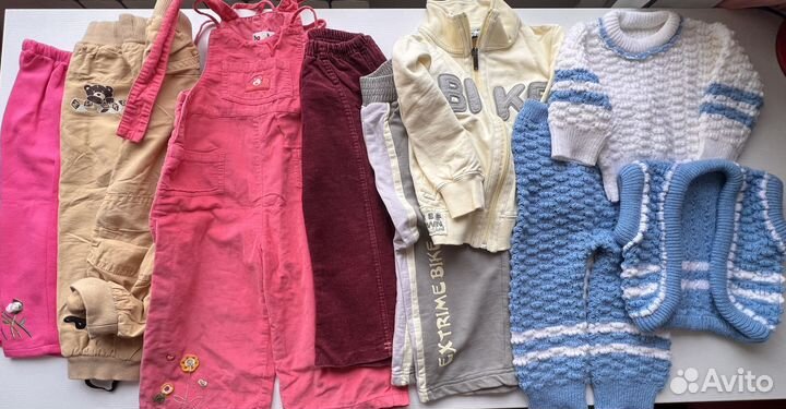 Вещи для девочки до 2 лет (до 98см), теплые вещи
