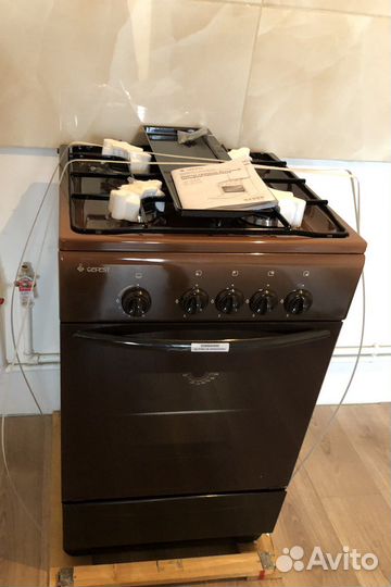 Газплита Gefest 32-06 электроподжиг коричневый