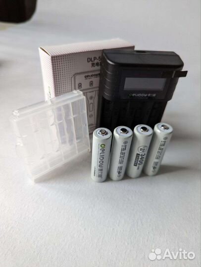Аккумуляторные батарейки аа с зарядкой в комплекте