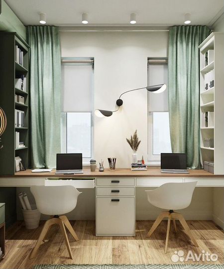 Рабочая зона у окна на заказ