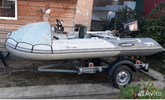 Продажа лодка пвх с мотором и телегой